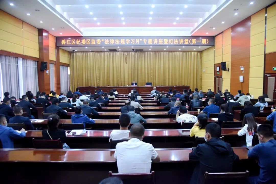 31碧江區(qū)紀(jì)委區(qū)監(jiān)委開(kāi)展“法律法規(guī)學(xué)習(xí)月”專(zhuān)題講座暨紀(jì)法講堂（第一期）.jpg